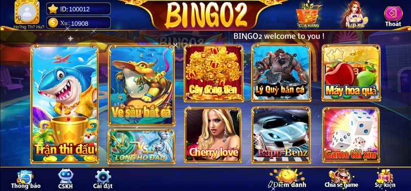 Bắn cá của Bingo Club nhiều trận đấu đa dạng cho bạn chọn